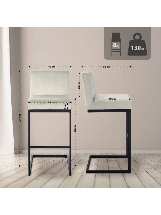 Baarijakkara Hopewell Velvet B, kermanvärinen