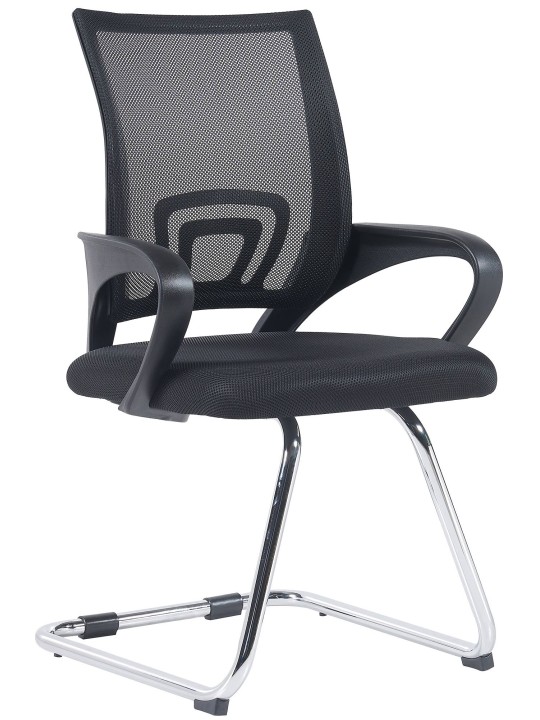 Eureka vierailijatuoli, musta