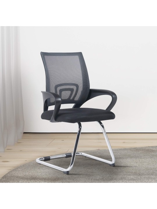 Eureka vierailijatuoli, harmaa Eureka vierailijatuoli, harmaa