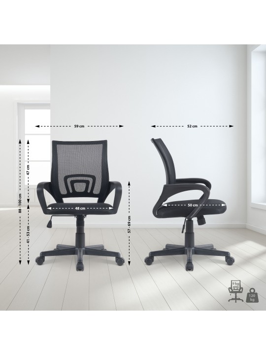 Genius työtuoli, musta Genius työtuoli, musta