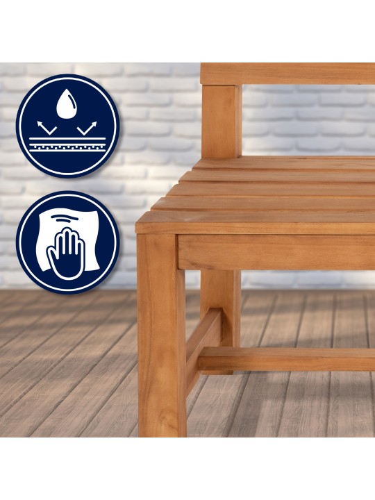 Tiikkipenkki Augusta 220 cm, tiikki Tiikkipenkki Augusta 220 cm, tiikki