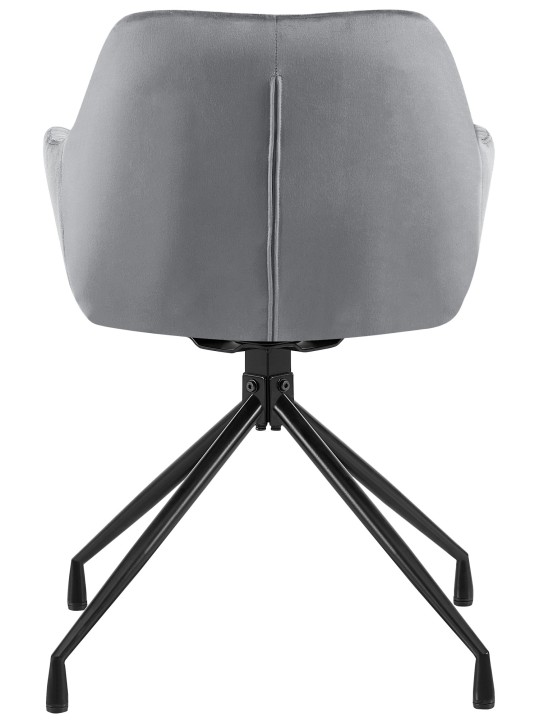 Welby samettinen ruokatuoli, tummanharmaa