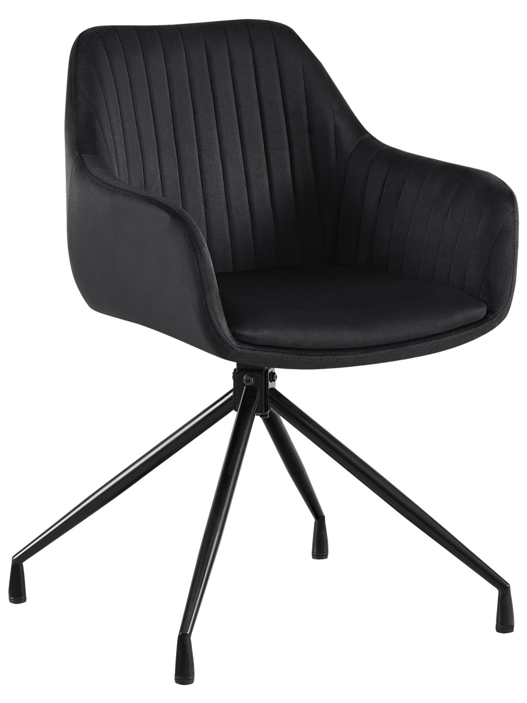 Welby samettinen ruokatuoli, musta