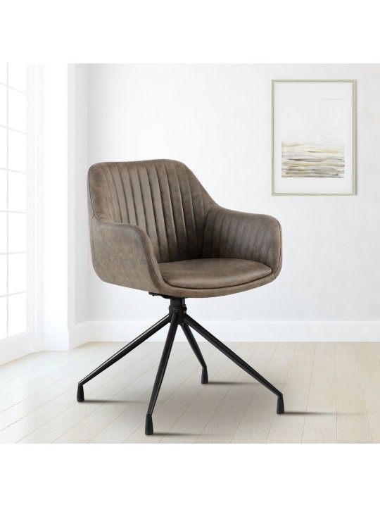 Welby vintage ruokapöydän tuoli, harmaa