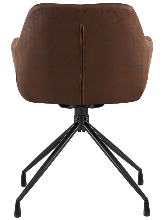 Welby vintage ruokapöydän tuoli, tummanruskea