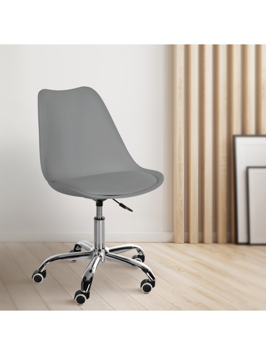 Laflin työjakkara, harmaa