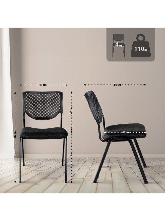 Kaber tuoli, musta/musta