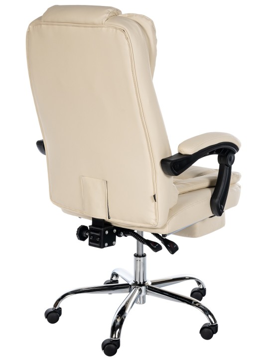 Työtuoli Oxygen keinonahkaa, kermanvärinen