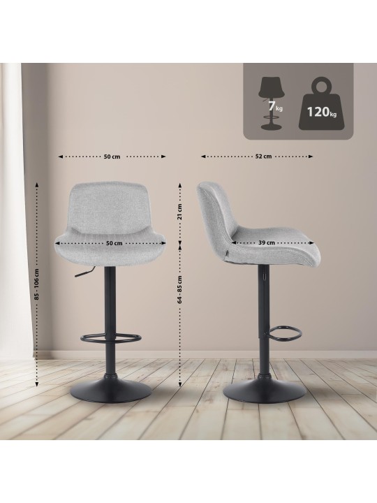 Baarijakkara Solon kangas, vaaleanharmaa Baarijakkara Solon kangas, vaaleanharmaa