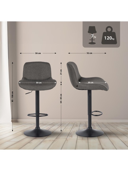 Baarijakkara Solon kangas, tummanharmaa Baarijakkara Solon kangas, tummanharmaa