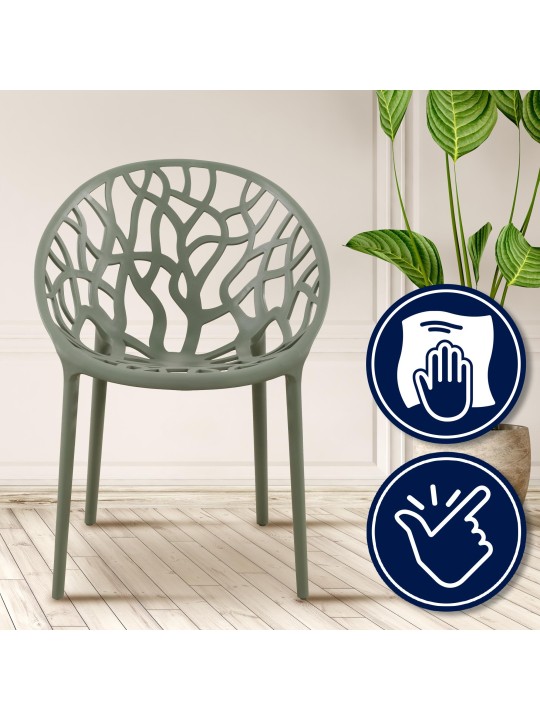 4 tuolin setti Hope, oliivi