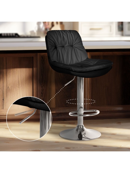 Baarijakkara Laurel tekonahka kromi, musta