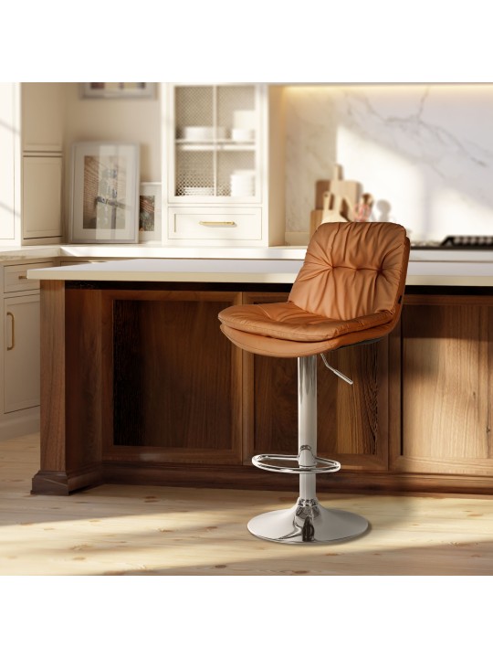 Baarijakkara Laurel tekonahka kromi, vaaleanruskea