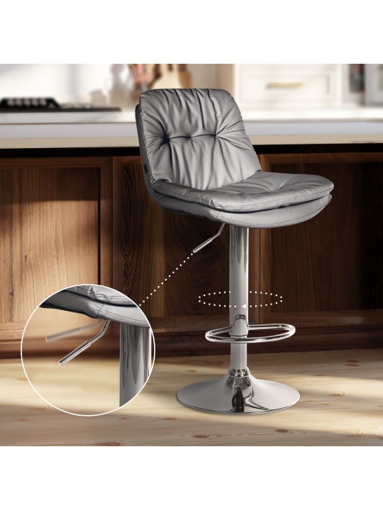 Baarijakkara Laurel tekonahka kromi, harmaa