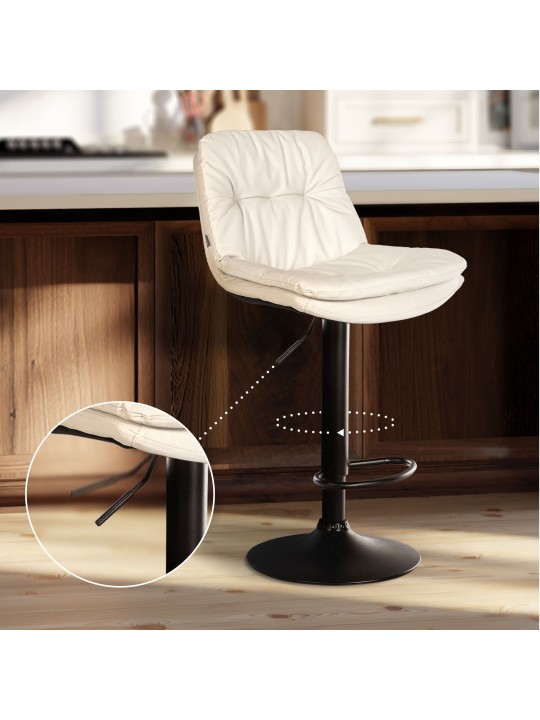 Baarijakkara Laurel keinonahkaa, valkoinen