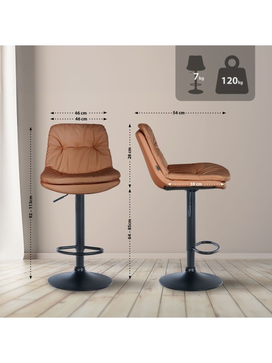 Baarijakkara Laurel keinonahkaa, vaaleanruskea