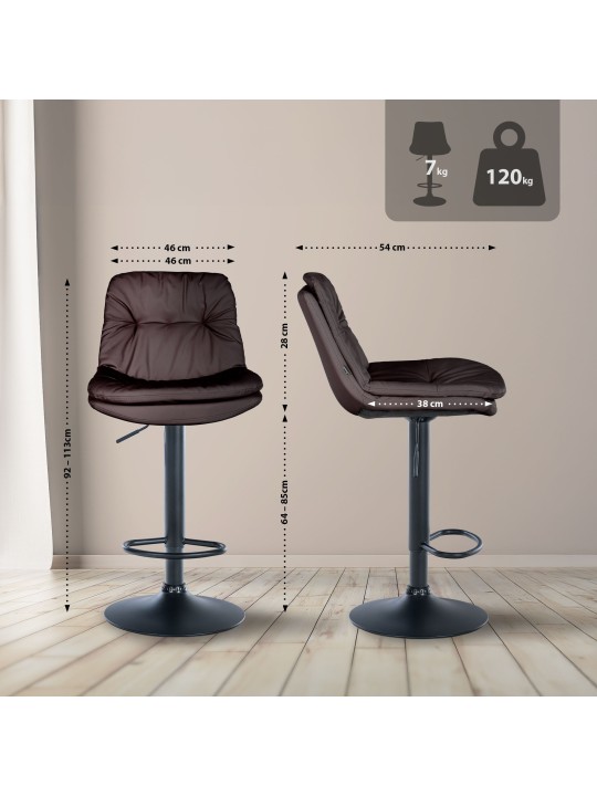 Baarijakkara Laurel keinonahkaa, ruskea