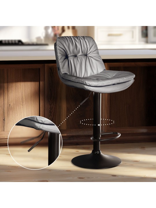 Baarijakkara Laurel keinonahkaa, harmaa