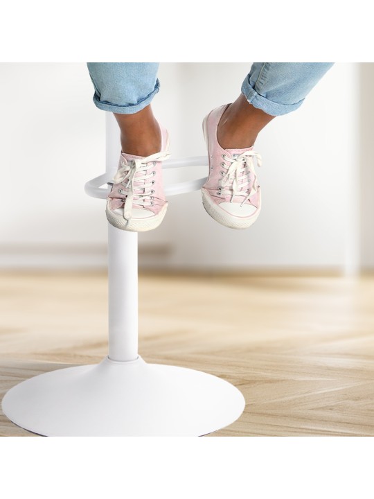 4 baarituolisarja Aveiro keinonahkaa, valkoinen