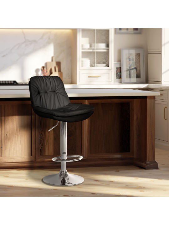 Baarijakkara Laurel tekonahka kromi, musta