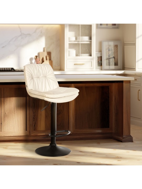 Baarijakkara Laurel keinonahkaa, valkoinen