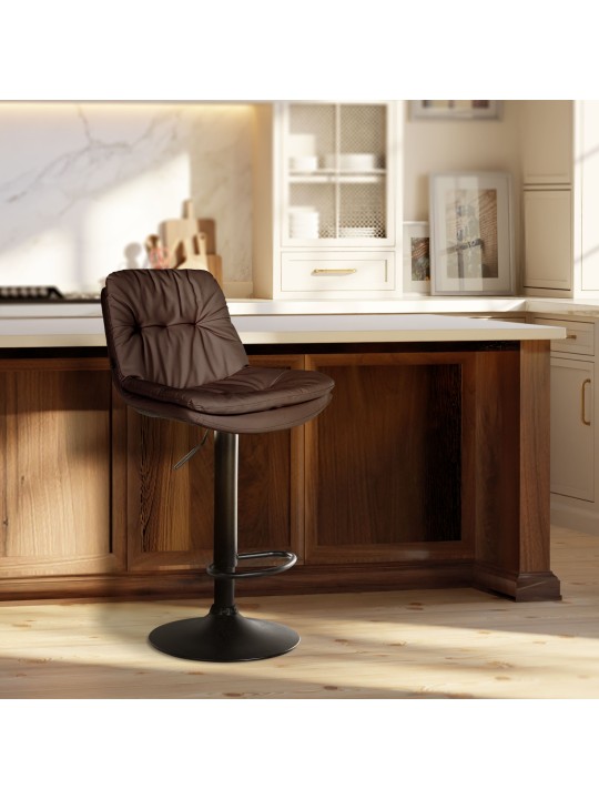 Baarijakkara Laurel keinonahkaa, ruskea