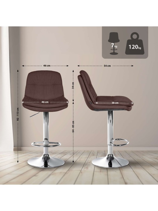 Baarijakkara Laurel kangas kromi, ruskea