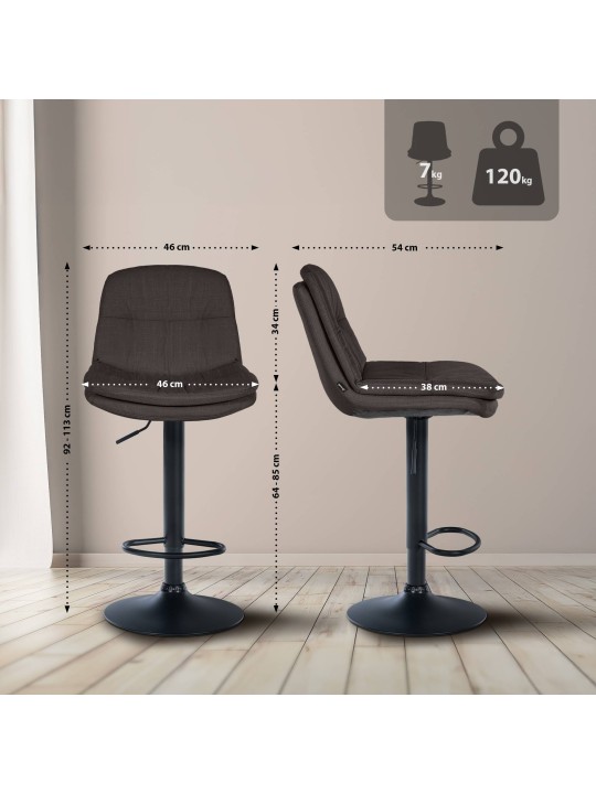 Baarijakkara Laurel kangas, tummanharmaa