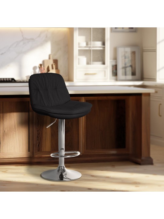 Baarijakkara Laurel kangas kromi, musta