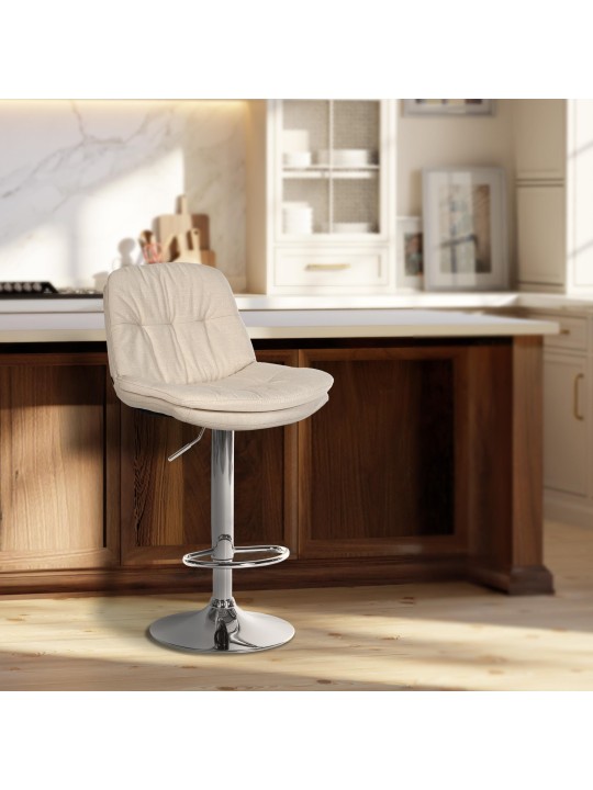 Baarijakkara Laurel kangas kromi, kermanvärinen