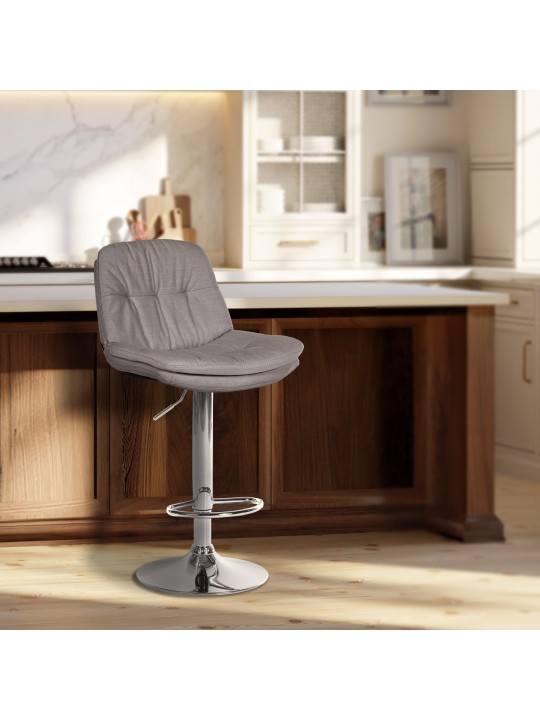 Baarijakkara Laurel kangas kromi, harmaa