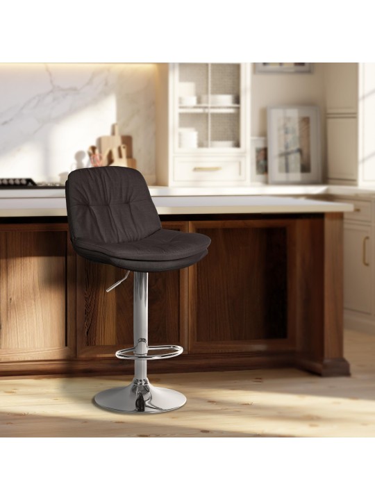 Baarijakkara Laurel kangas kromi, tummanharmaa