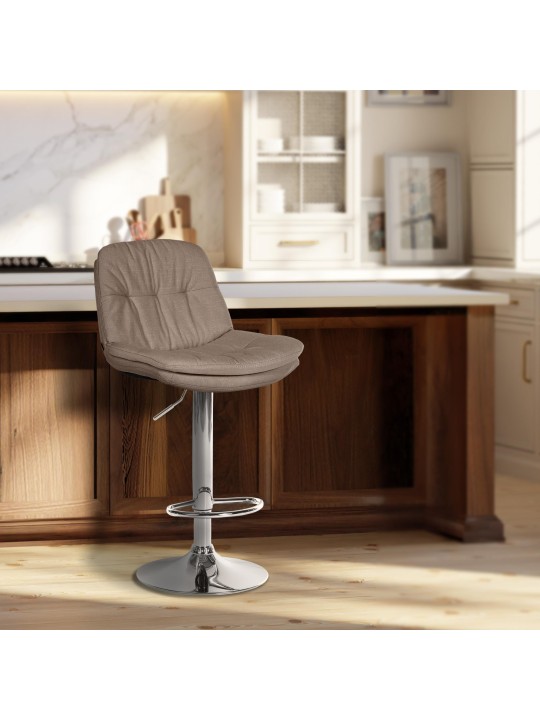 Baarijakkara Laurel kangas kromi, taupe