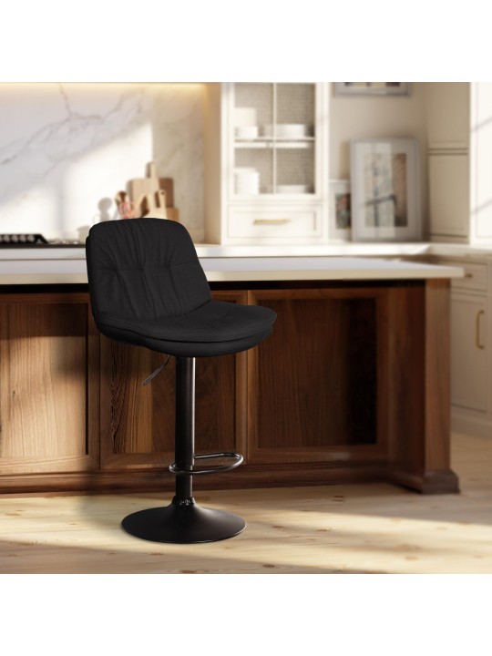 Baarijakkara Laurel kangas, musta