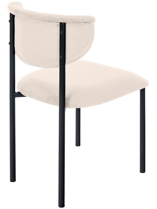 Gambell sametti vierailijatuoli, kermanvärinen