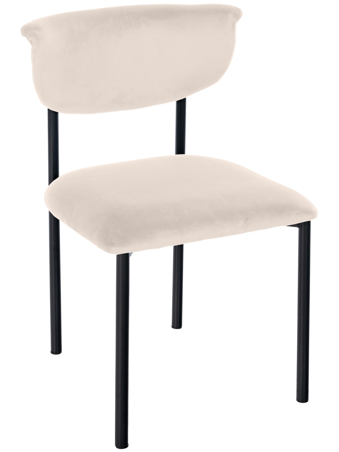 Gambell sametti vierailijatuoli, kermanvärinen