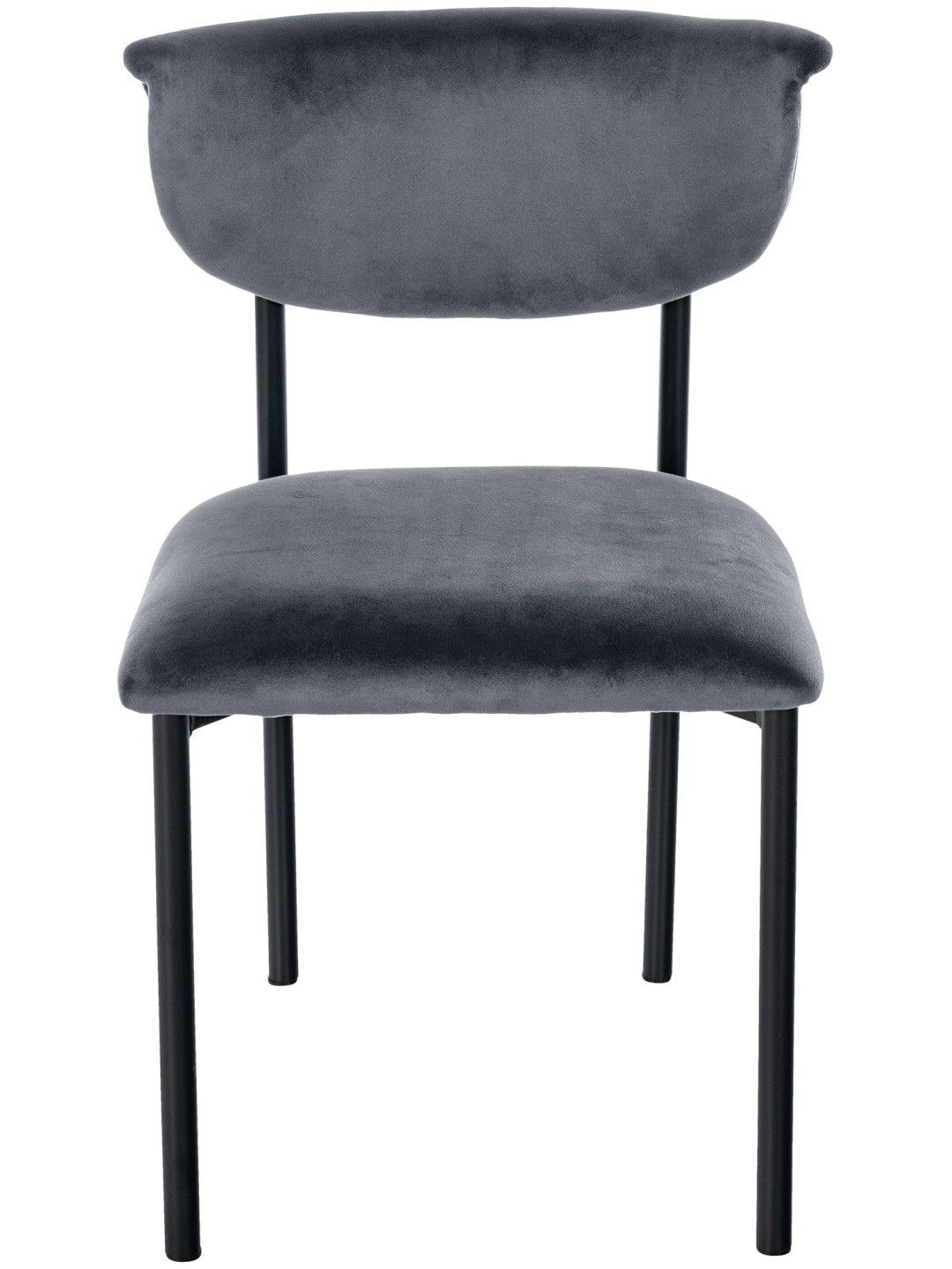 Gambell sametti vierailijatuoli, tummanharmaa