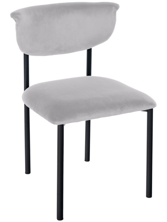 Gambell sametti vierailijatuoli, harmaa Gambell sametti vierailijatuoli, harmaa