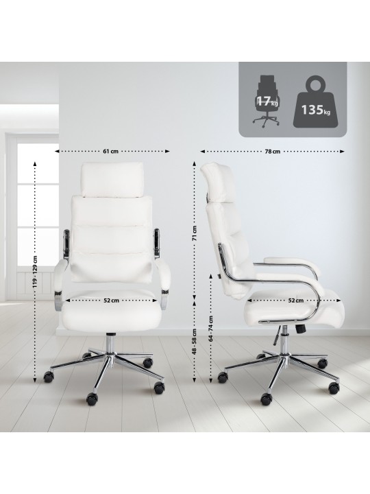 Campo työtuoli, valkoinen