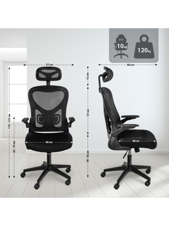 Roseburg työtuoli, musta