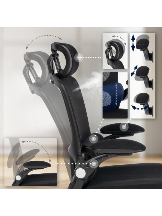 Newbergin työtuoli, musta