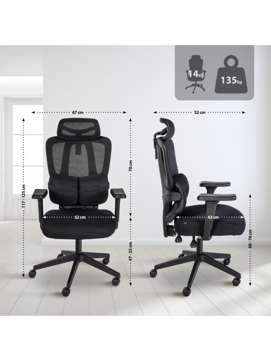 Altamont työtuoli, musta