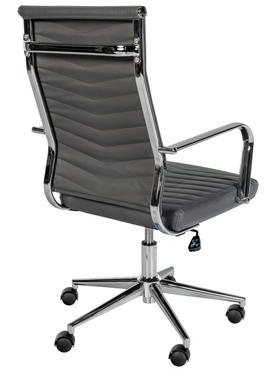 Canby keinonahkainen työtuoli, harmaa