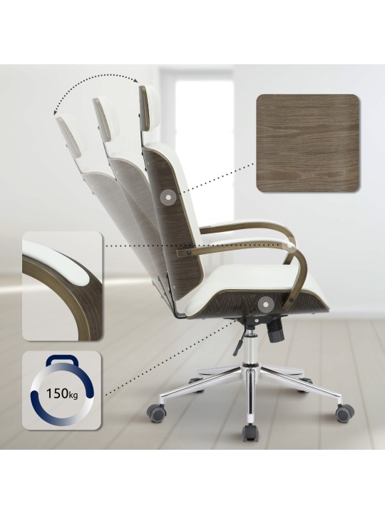 Työtuoli Dayton harmaa, valkoinen/harmaa