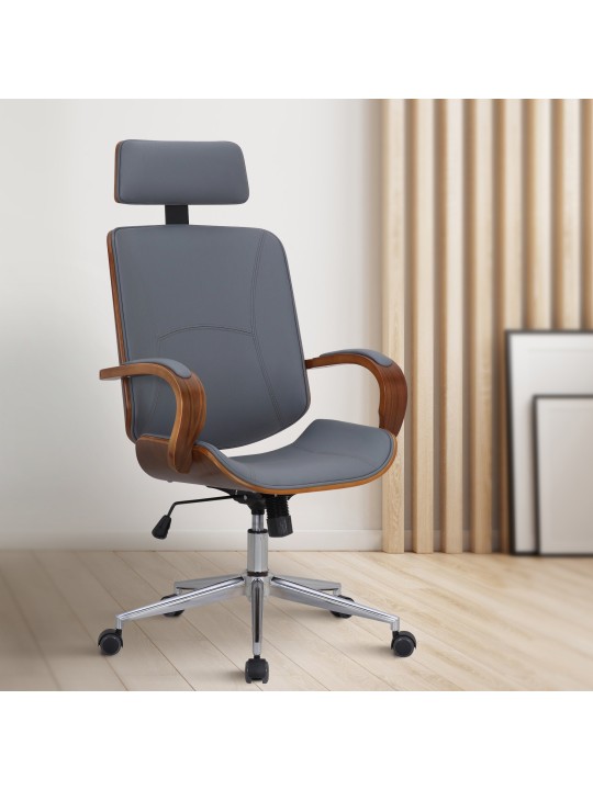 Dayton toimistotuoli, pähkinä/harmaa