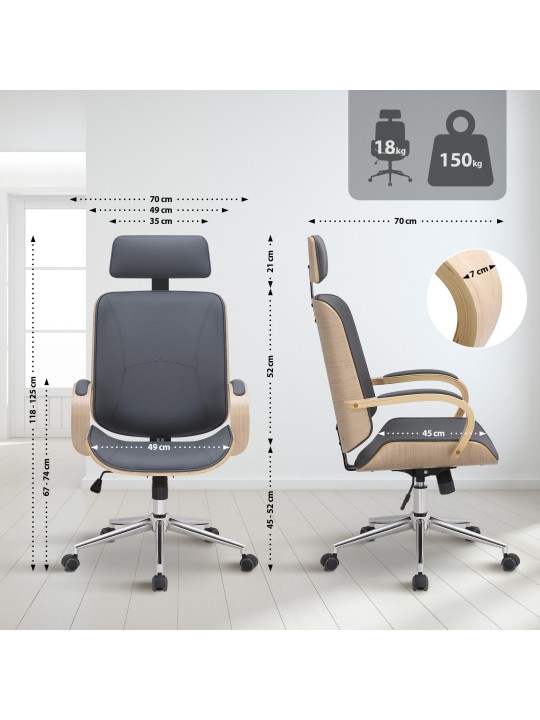 Dayton toimistotuoli, natura/grau Dayton toimistotuoli, natura/grau