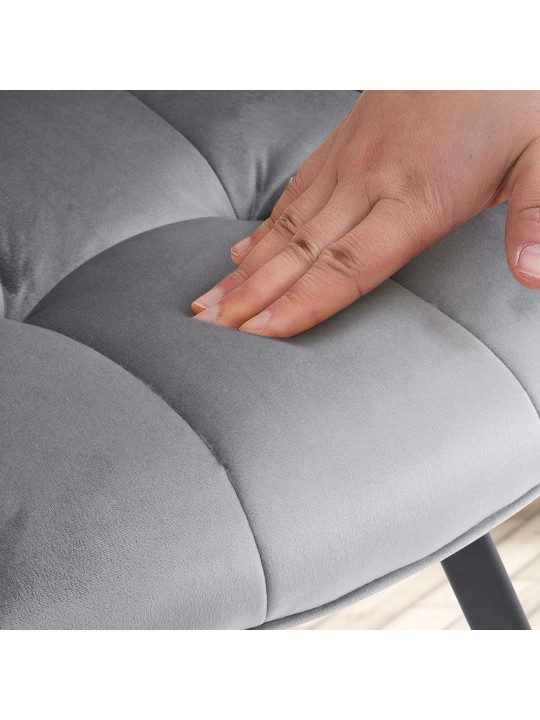 Jordi samettinen ruokapöydän tuoli, tummanharmaa