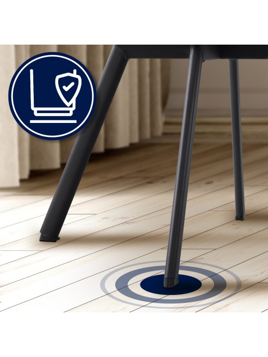 Jordi samettinen ruokapöydän tuoli, musta