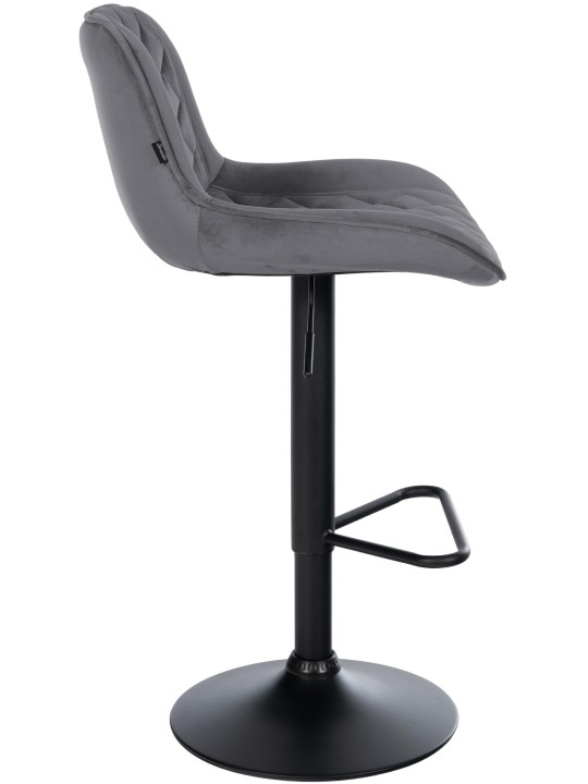 Baarijakkara Kasson samettia, tummanharmaa