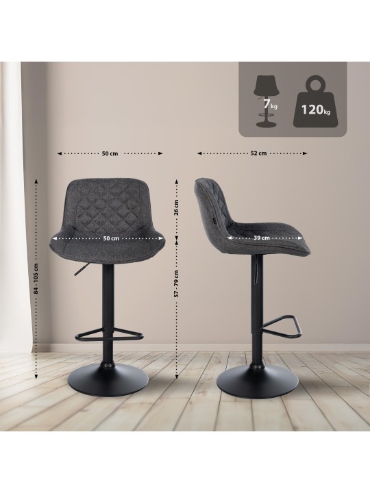 Baarijakkara Kasson kangas, musta